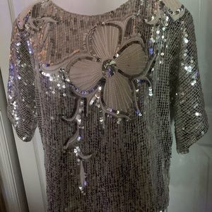 Vintage sequin top